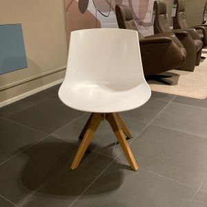 MDF Italia Flow Chair Stuhl Weiß Eiche Natur 